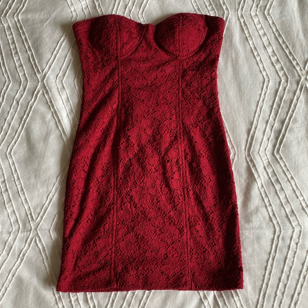 Forever 21 red corset dress